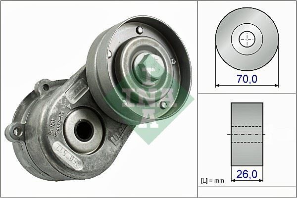 INA 534044810 ALTERNATÖR GERGİ RULMANI KÜTÜKLÜ JEEP CHEROKEE-CHRYSLER VOYAGER 2.5-2.8CRD 01> DODGE CARAVAN-NITRO