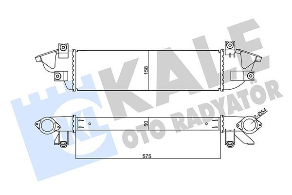 KALE 355670 INTERCOOLER MITSUBISHI L200-TRITON AL/PL/BRZ 50 MM