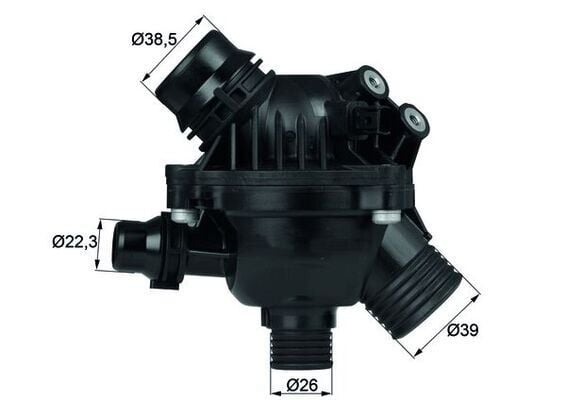 MAHLE TM1497 TERMOSTAT 97 C BMW N51 N52 N53 N54 E81 E82 E87 E88 E90 E91 E92 E93 E60 E61 E63 E64 E65 E66 E84 E83 E85 E86 E89