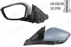 DIŞ DİKİZ AYNASI SOL OPEL ASTRA L 22> PEUGEOT P308 21> KATLANIR ASTARLI