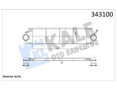KALE 343100 TURBO RADYATÖRÜ INTERCOOLER VW TRANSPORTER T5 AL/PL/BRZ 720x194x27