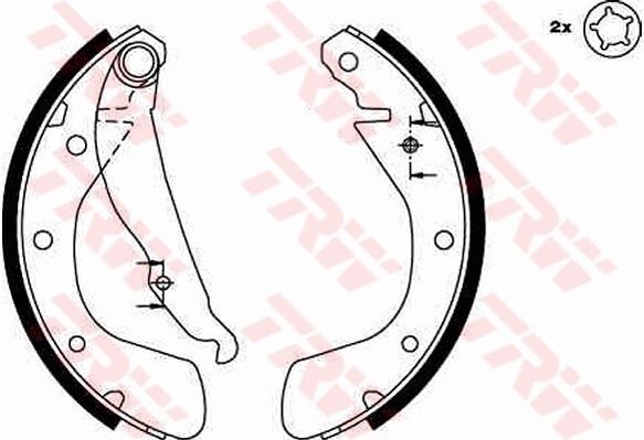 TRW GS8542 ARKA PABUÇ BALATA CORSA B 3.93-9.00 CORSA C 00-12.09 TIGRA 94-00 ASTRA F 92-9.98 200x28