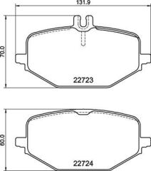 VALEO 670370 FREN BALATASI ARKA MERCEDES W463 V167 C167