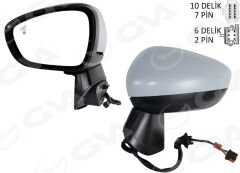 GVA 1090221 DIŞ DİKİZ AYNASI KOMPLE SOL OPEL CROSSLAND 17> ELEKTRİKLİ KATLANIR