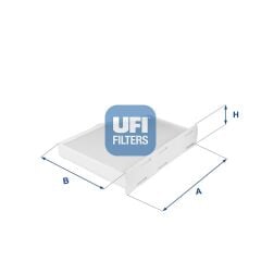 UFI 5314800 POLEN FİLTRESİ CADDY III-JETTA III-PASSAT-TOURAN-GOLF V 1.4-16FSI-1.4TSI-1.6TDI-1.8TSI-1.9TDI-2.0TDI