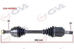 GVA 4429051 KOMPLE AKS SOL DOBLO 1.6 MJT AT/MT 10- 596mm