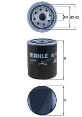 MAHLE OC105 YAĞ FİLTRESİ T4 AAF-ACU-AEN-AEU 90-03 - LT28-35 - LT40-55 82-96 - VOLVO 740-940-960
