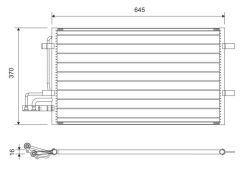 VALEO 812738 KLİMA RADYATORU KONDENSERİ FOCUS CMAX 03-07 1.6-1.8-2.0-1.6TDCI-1.8TDCI-2.0TDCI 628x371x16