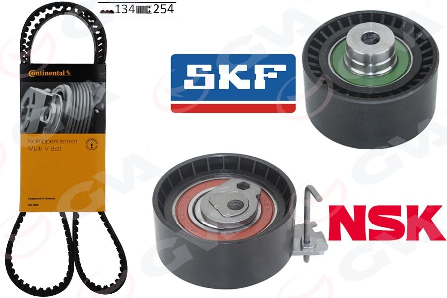GVA 59T4324C EKSANTRİK GERGİ KİTİ P206-207-307-308-PARTNER-C2-C3-C4-XSARA-BERLINGO 1.6-1.6 16V TU5JP4 K025581XS DFM SUCCE 1.6 16V 09-13 TU5JP4