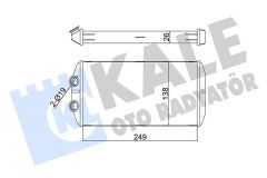 KALE 352870 KALORİFER RADYATÖRÜ PEUGEOT P301-CITROEN ELYSEE 12> 250X130X26