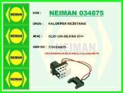 NEIMAN 034875 KALORİFER REZİSTANSI CLIO I 90-98 -KNG 97 >
