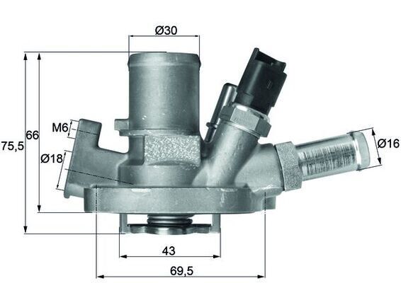 MAHLE TI151.80 TERMOSTAT MUSURLU 80 C ALFA ROMEO GIULIETTA 10> MİTO 11> FIAT EGEA 16> 500X 14> 500L 12> JEEP RENEGADE 14> COMPASS 17> LANCIA DELTA III 07>14 1.4 1.4TBı
