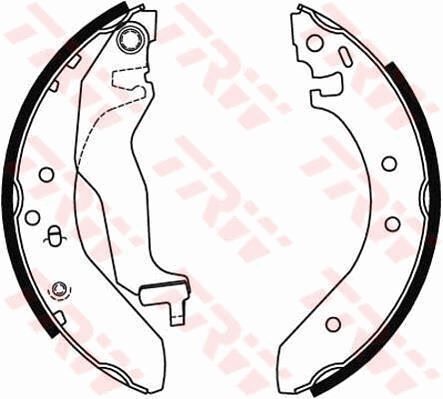 TRW GS6246 ARKA KAMPANA PABUÇ BALATA HONDA CIVIC EURO 1.4L D14A2 MA8 kasa 96-01 180 x 28