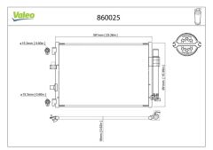 VALEO 860025 KLIMA RADYATORU KONDANSER FOCUS III 1.0 ECOBOOST -1.6TDCI 11 > GRAND C-MAX 11> 591 377 16