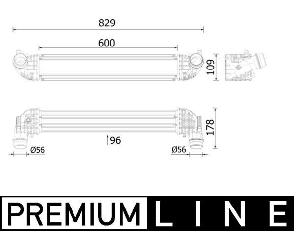 TURBO RADYATÖRÜ INTERCOOLER OPEL ASTRA K 15>22 1.6 CDTI DTH-DTN-DTI-DTU 600X111X95