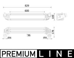 TURBO RADYATÖRÜ INTERCOOLER OPEL ASTRA K 15>22 1.6 CDTI DTH-DTN-DTI-DTU 600X111X95