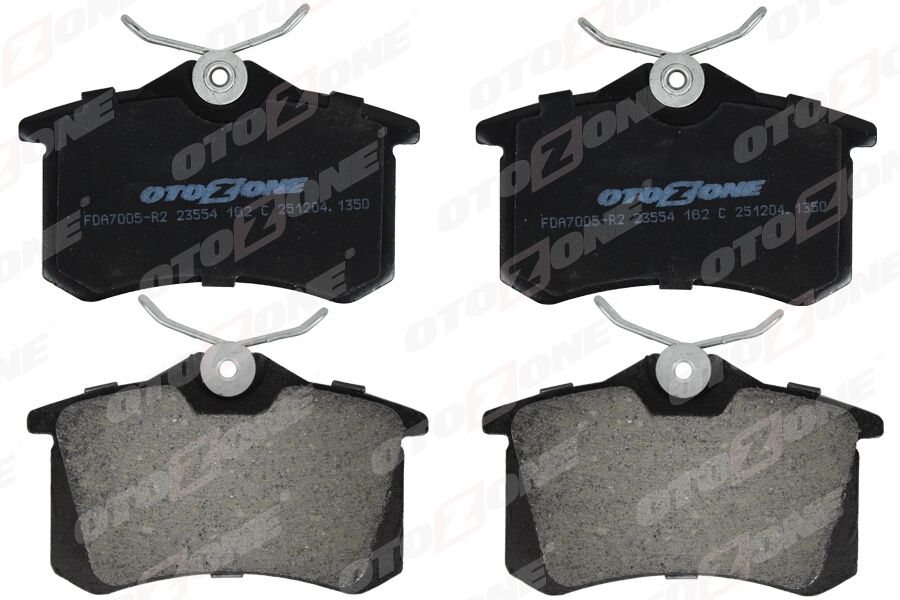 OTOZONE FDA7005-R2 ARKA FREN BALATA RENAULT CLIO 05> KANGOO 01> LAGUNA 96> FLUENCE 09> MEGANE 96> CITROEN BERLINGO 99> C2 C3 C4 03> DS4 11> PEUGEOT 307 00> 308 07> PARTNER 96>VW POLO CLASSIC 95>01 GOLF III-IV-PASSAT III