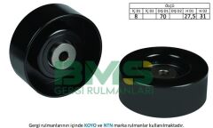 BMS 218 ALTERNATÖR GERGİ RULMANI CADDY 1.9D 96-00 - POLO 1.7 SDI-1.9D-1.9 SDI 94-01