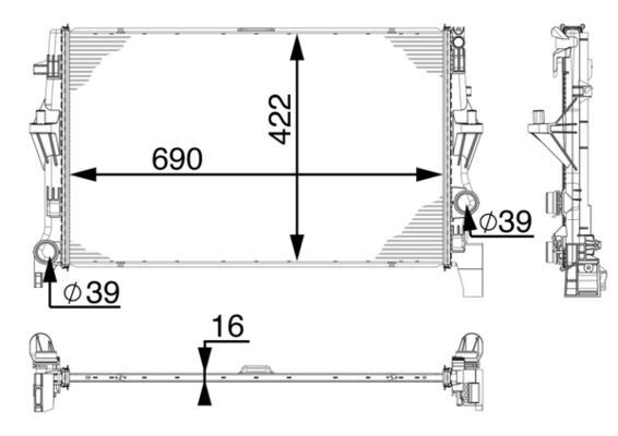 MAHLE CR902000P MOTOR SU RADYATORU MERCEDES VITO W447 14>