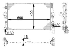 MAHLE CR902000P MOTOR SU RADYATORU MERCEDES VITO W447 14>