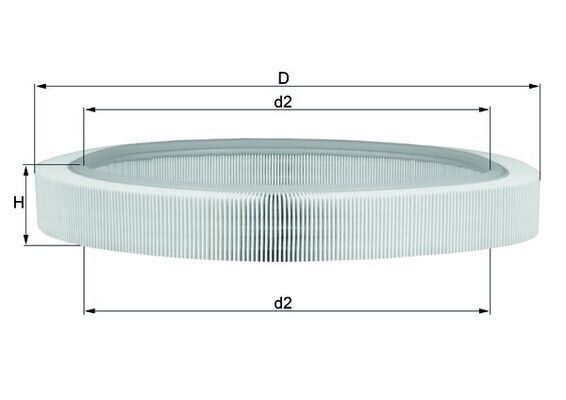 MAHLE LX61 HAVA FILTRESI MERCEDES M102 W201 W124 S124 C124