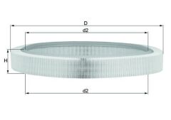 MAHLE LX61 HAVA FILTRESI MERCEDES M102 W201 W124 S124 C124