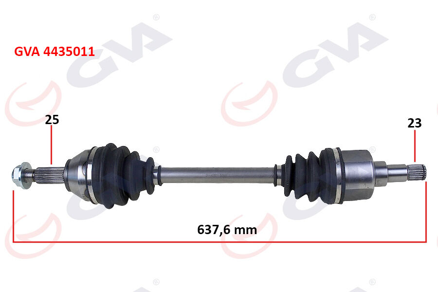GVA 4435011 ÖN AKS KOMPLE SOL FORD FOCUS I 1.4 16V-1.6 16V-1.8 16V-1.8TDCI 98>04