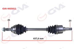 GVA 4435011 ÖN AKS KOMPLE SOL FORD FOCUS I 1.4 16V-1.6 16V-1.8 16V-1.8TDCI 98>04