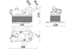 MAHLE CLC225000P OTOMATIK SANZIMAN YAG SOGUTUCUSU BMW E90 E91 E92 E93 F07 F10 F11 F01 F02 E70 E71