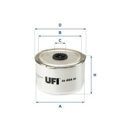 UFI 2445400 YAKIT FILTRESI LAND ROVER 276DT 306DT DISCOVERY 3/4 L319 . RANGE ROVER SPORT 1/2 L320 R.R SPORT 2 L320 13>