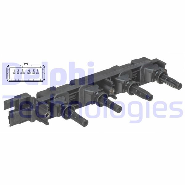 DELPHI GN10502-12B1 ATEŞLEME BOBİNİ P206 2.0RC C4 2.0 C8 2.2 P307-2.0 P406 2.2 P407 1.8 2.2 04-10 P607 2.2 P807 2.2