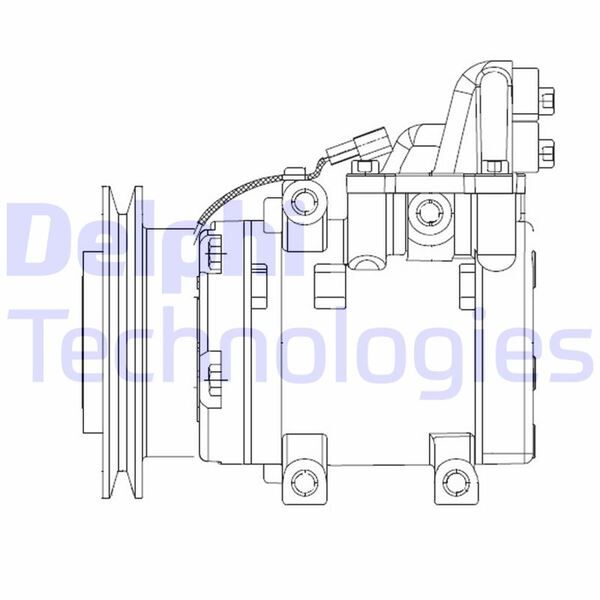 DELPHI CS20524 KLİMA KOMPRESÖRÜ FORD RANGER 98> 2.5D-2.5-3.0 TDCI