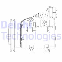 DELPHI CS20524 KLİMA KOMPRESÖRÜ FORD RANGER 98> 2.5D-2.5-3.0 TDCI