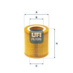 UFI 2517100 YAG FILTRESI BMW N20 F10 F20 F30 F22 F32 F34 F36 E84 E89