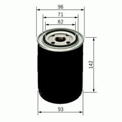 YAĞ FİLTRESİ FORD RANGER 98>06 2.5 TD - NISSAN PİCK UP-NAVARA 720-D21-D22 TOYOTA HIACE 2.2-2.4D W940/1 x