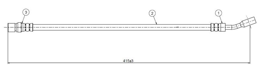 CAVO C800062A ÖN FREN HORTUMU OPEL ASTRA G-ZAFIRA A 98>