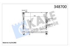 KALE 348700 MOTOR SU RADYATORU BMW N45 N46 E81 E82 E87 E88 E90 E91 E92 E93 E84