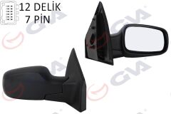 GVA 1014150 DIŞ DİKİZ AYNASI SAĞ CLIO 06> ELEKTRİKLİ ISITMALI SENSÖRLÜ KONVEKS 7 FİŞ VM-6136EHSR