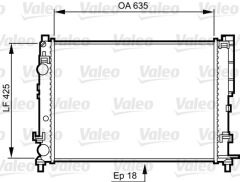 VALEO 732544 RADYATÖR LGN 97-01 -ESPACE III 99-02 1.6-1.8-2.0-1.9D KLİMASIZ MEK 635x425x18