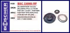 BSC 330980 RP ÖN AMORTİSÖR TAKOZU RULMANLI PULLU TAKIM P307 00 > C4 04 > -PARTNER-PARTNER TEPE-BERLİNGO TÜM MOT