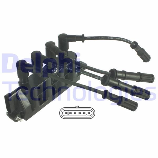 DELPHI GN10492-12B1 ATEŞLEME BOBİNİ FIAT 500 09> DOBLO 05> GRANDE PUNTO 07> LİNEA 07> PALIO 05> 1.4