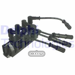 DELPHI GN10492-12B1 ATEŞLEME BOBİNİ FIAT 500 09> DOBLO 05> GRANDE PUNTO 07> LİNEA 07> PALIO 05> 1.4