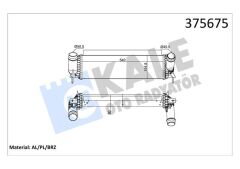 KALE 375675 TURBO RADYATÖRÜ INTERCOOLER NISSAN NAVARA NP300 2.3 DCI 15 >MERCEDES X-CLASS 2.3 3.0D 15 > BRAZING 80MM