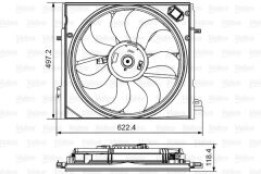 VALEO 698582 FAN MOTORU KADJAR 1.5DCI-1.6DCI-1.6DCI 4x4 15 >