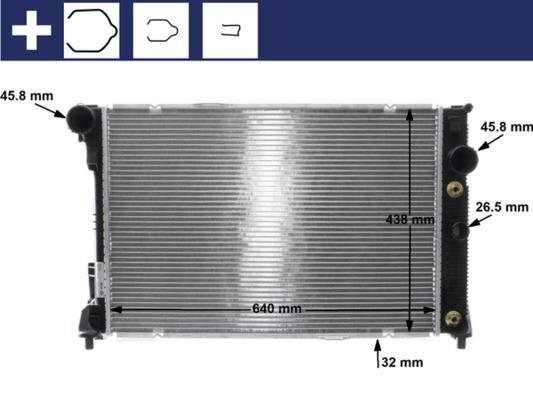 MAHLE CR1176000S MOTOR SU RADYATORU MERCEDES W204 S204 C204 C218 X218 W212 S212 C207 A207 X204