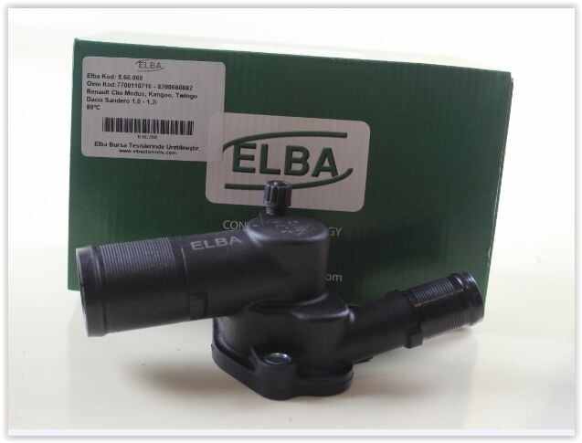 ELBA 860068 TERMOSTAT 89 C RENAULT CLIO II-III-IV SYMBOL I-II KANGO 97> TWINGO 96> DACIA SANDERO 08> LOGAN 04> 1.2