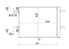 MAHLE AC965000S KLİMA RADYATÖRÜ KONDANSÖRÜ ASTRA L-COMBO E-GRANDLAND-P308-P408-PARTNER-BERLINGO- RIFTER-C5 AIRCROS S-DS4 1.2 PureTech 1.5-1.6 BlueHDI