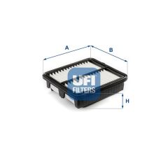 UFI 3045100 HAVA FİLTRESİ HONDA JAZZ L13Z1 GG6 kasa 08-> / CITY 1.4L L13Z1 GM1 kasa 08->