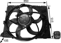 RADYATOR FANI KOMPLE BMW N43 N45 N46 N52 N53 E81 E82 E87 E88 E90 E91 E92 E93 E84 E89