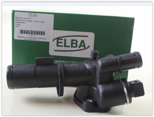 ELBA 860210 TERMOSTAT 89C KOMPLE / MÜŞÜRLÜ RENAULT CLIO-MEGANE-KANGOO-LOGAN 1.5dCi